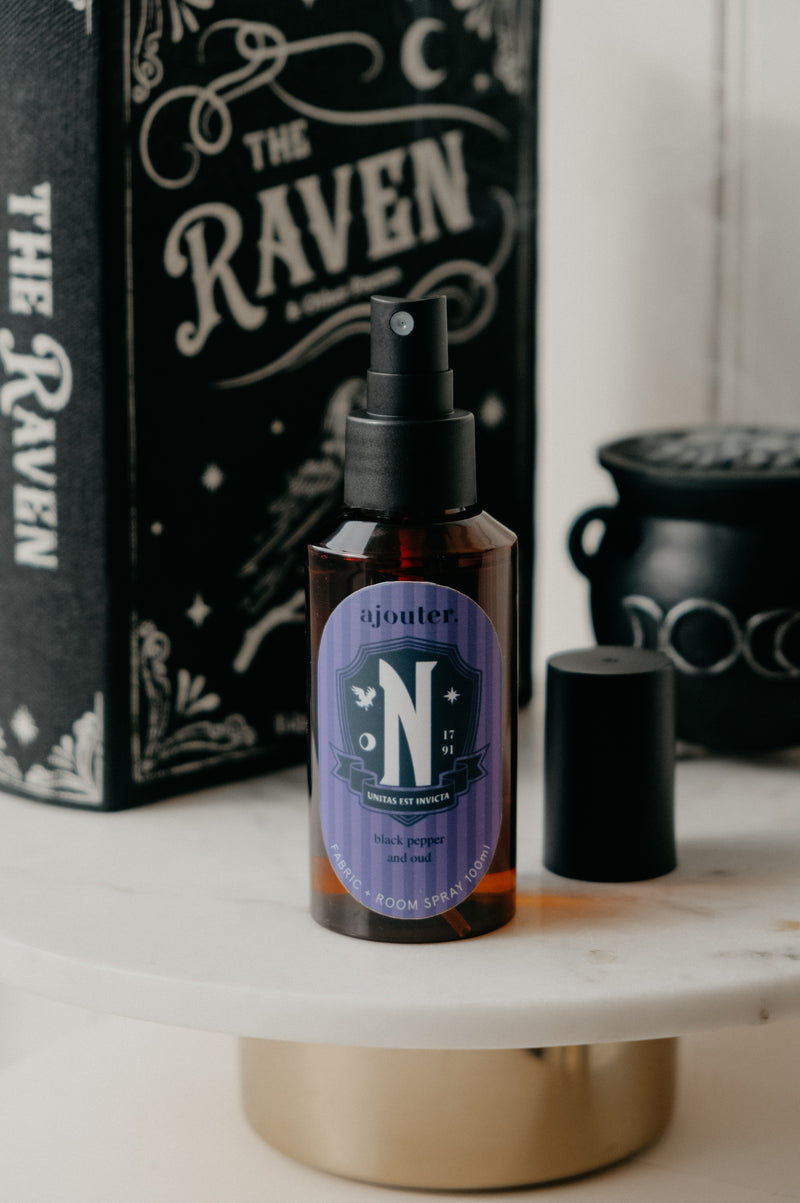 Nevermore Wednesday Black Pepper and Oud Room / Fabric Spray