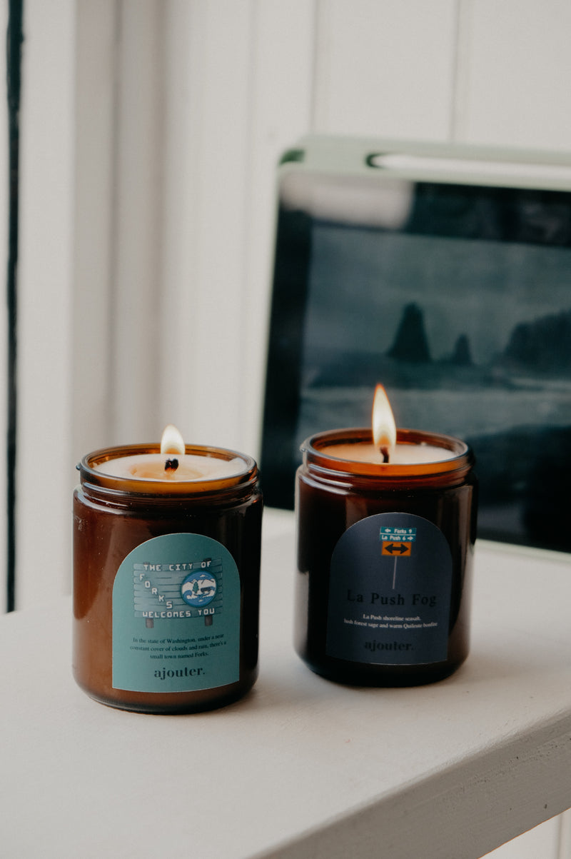 Forks Twilight Halloween Autumn Candle