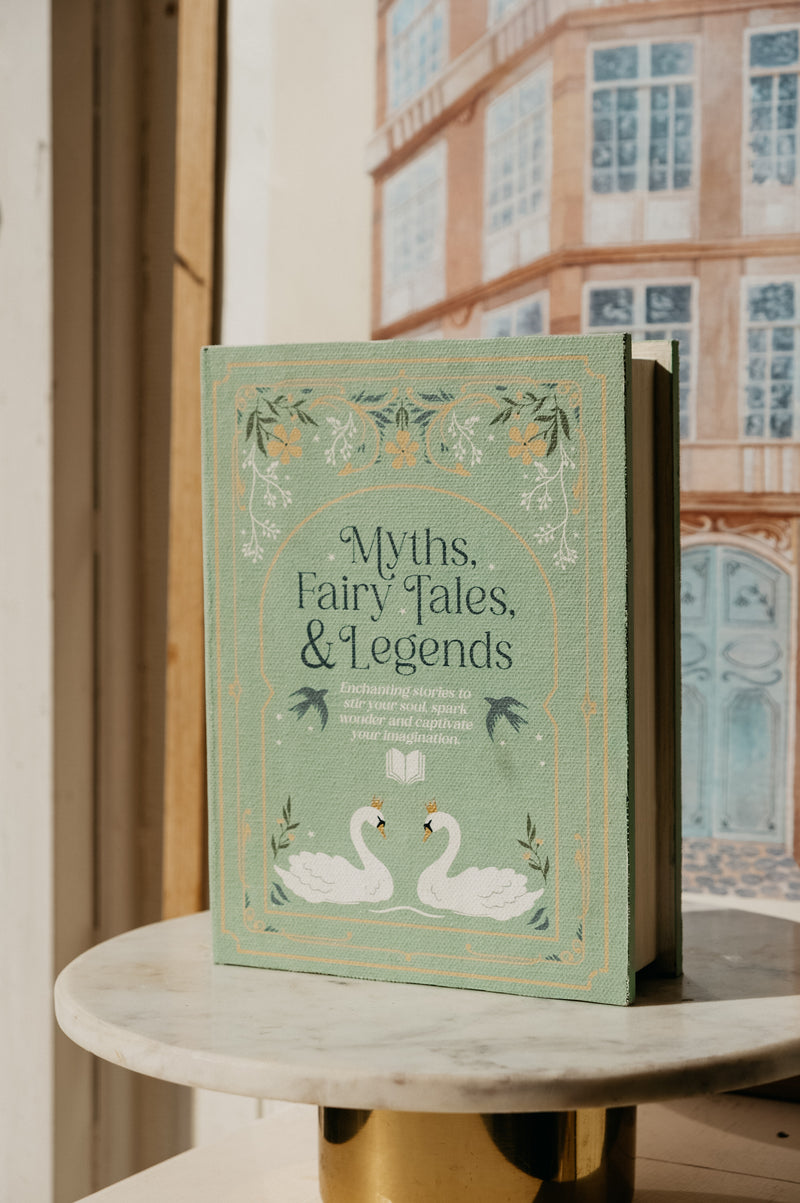 Kelly Myths, Fairytales and Legends Sage Green Storage Book Decor