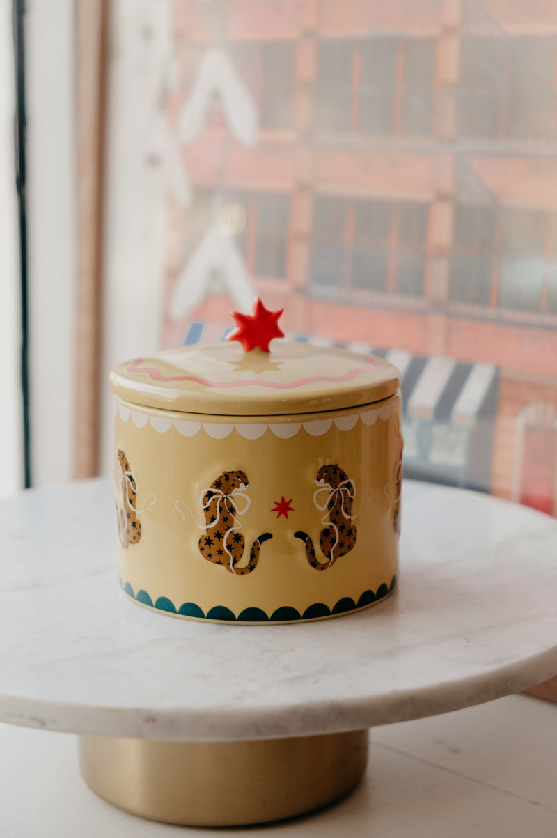Cinzia Leopard Star Storage Jar