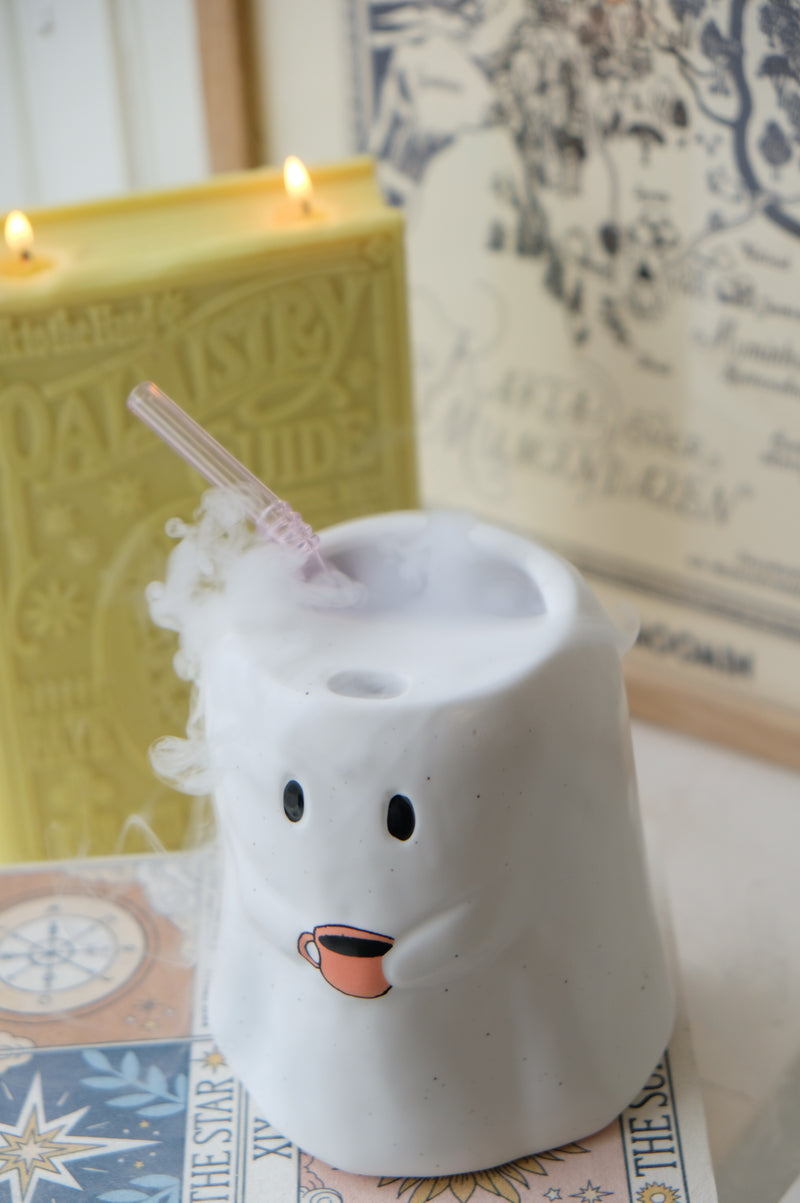 Gaia Ghost XL Halloween Autumn Ceramic To-Go Takeaway Mug