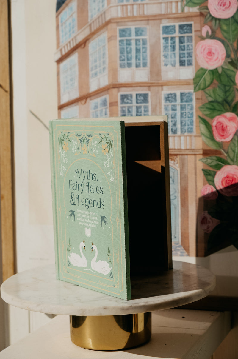 Kelly Myths, Fairytales and Legends Sage Green Storage Book Decor