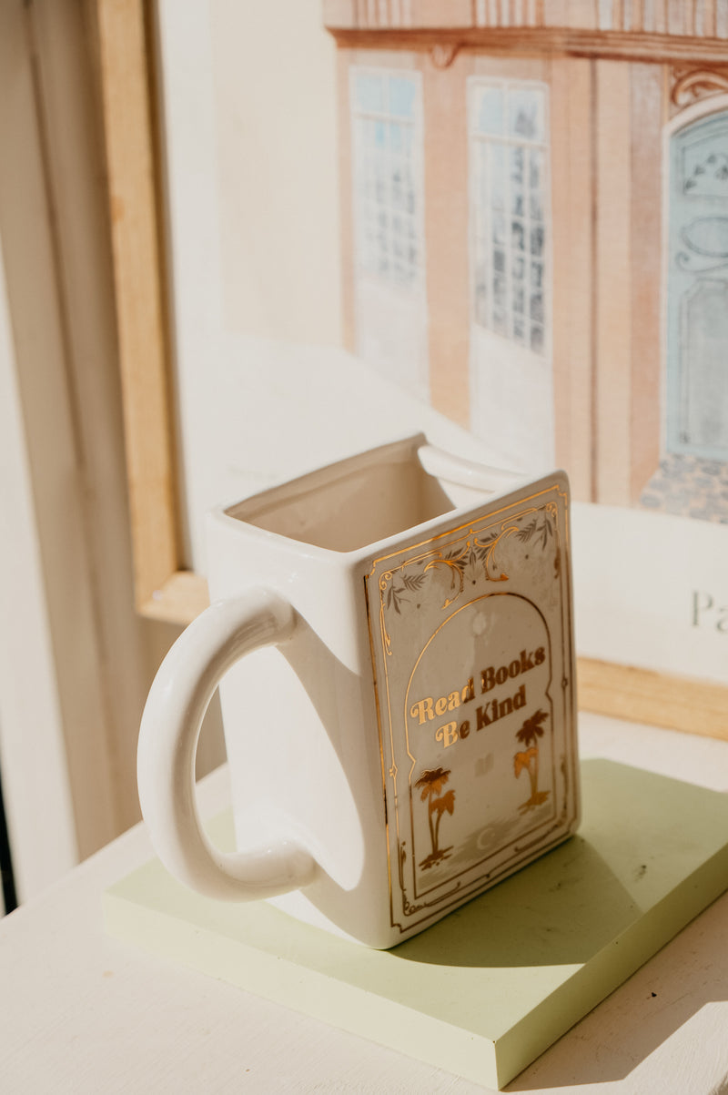 Bernie Read Books Be Kind White XL Mug