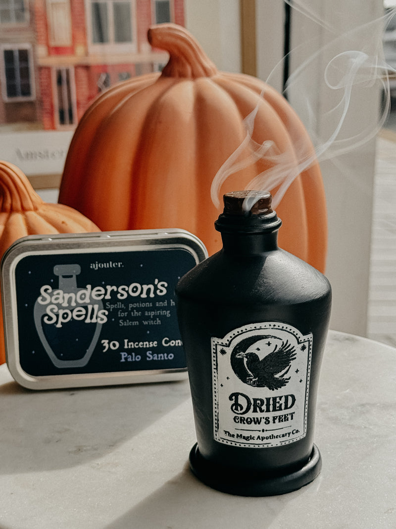 Sanderson Witch Apothecary Autumn Halloween Incense Burner Holder