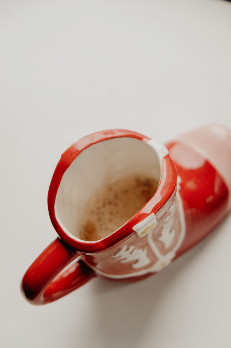 Maya Cowboy Boot Shaped Mug