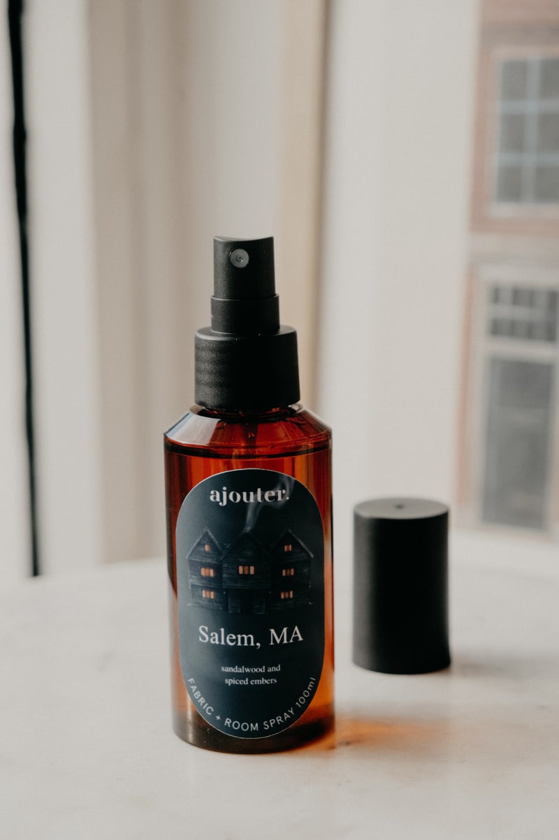 Salem Massachusetts Halloween Autumn Fabric and Room Spray