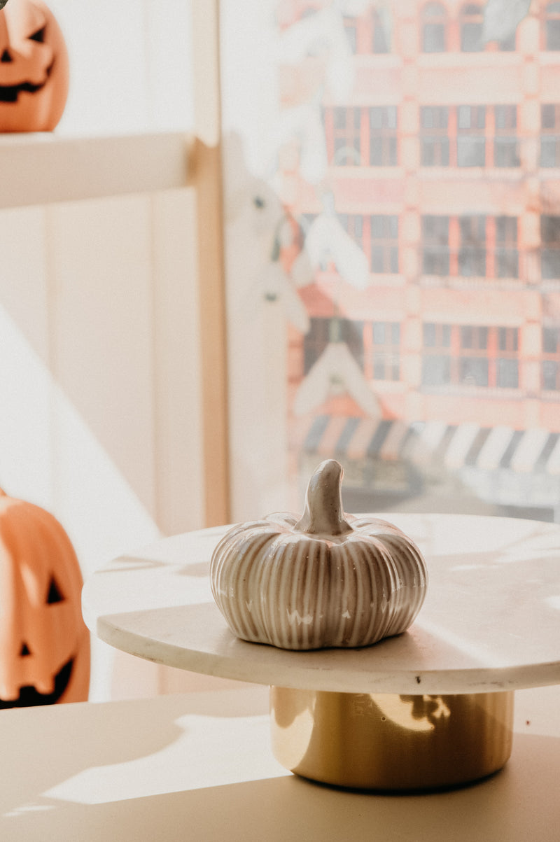 Jayne Rustic Ribbed Pumpkin Halloween Autumn - 3 sizes