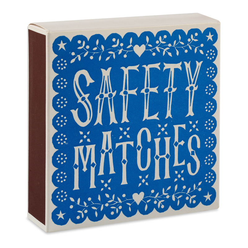 Safety Matches Blue Luxury Matchbox