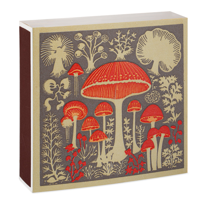 Retro Mushroom Autumn Matchbox