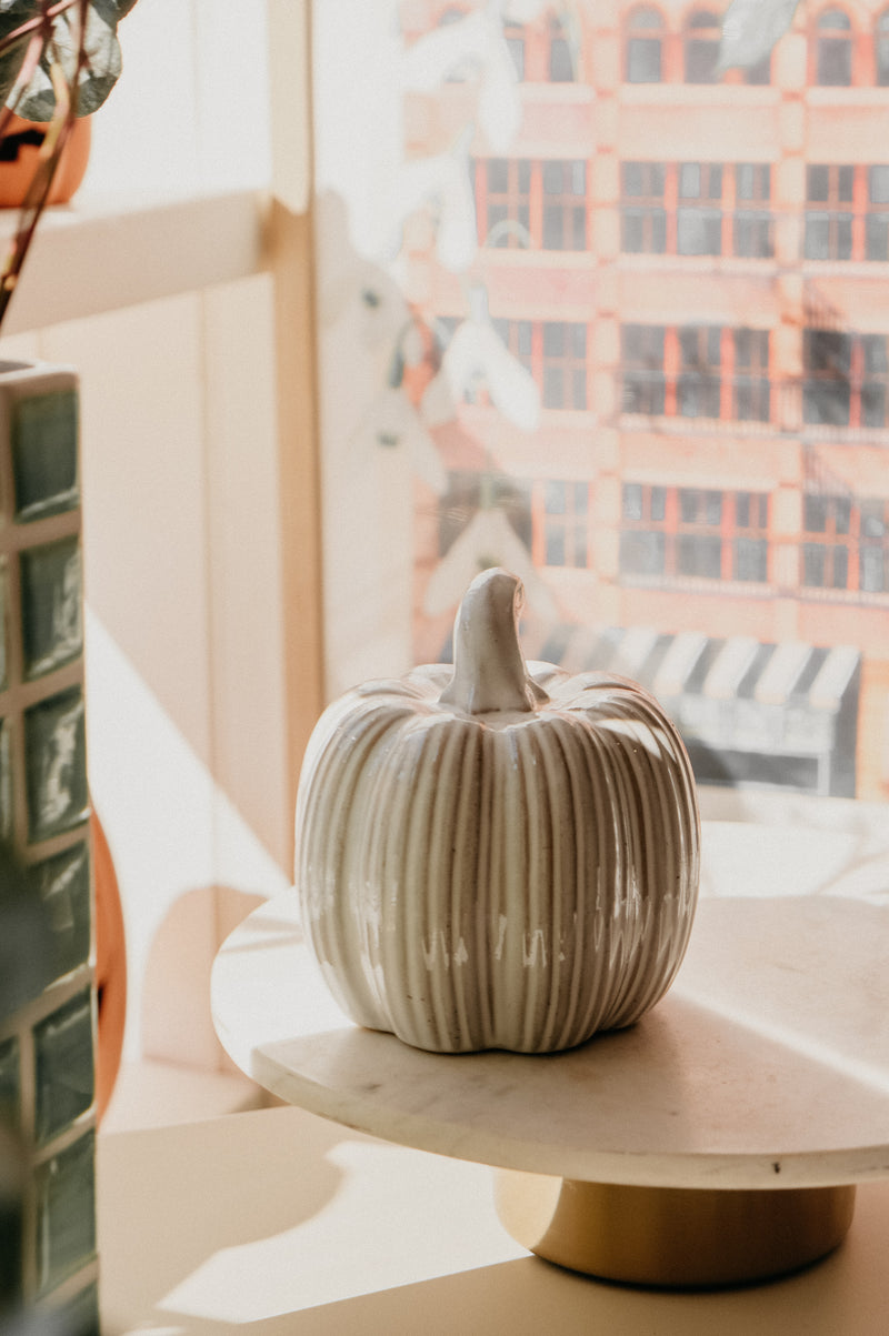 Jayne Rustic Ribbed Pumpkin Halloween Autumn - 3 sizes