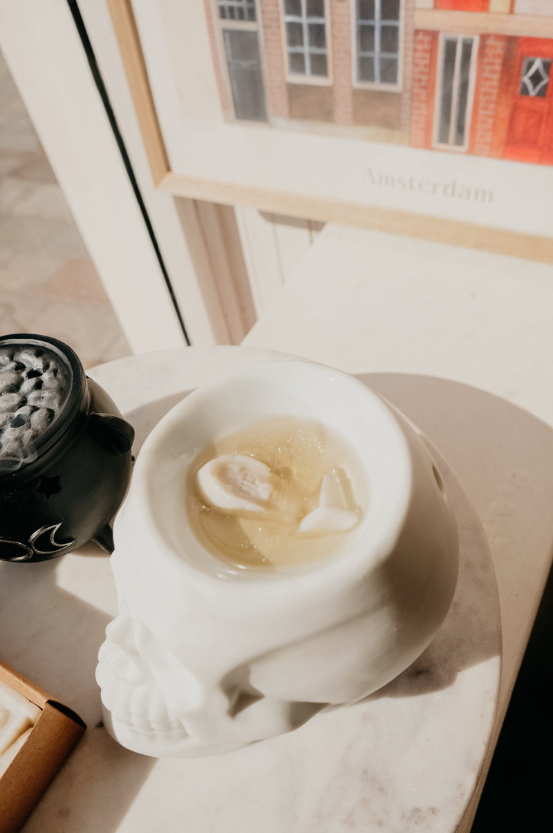 RIP Tombstone Black Pomegranate Halloween Autumn Shimmer Wax Melts