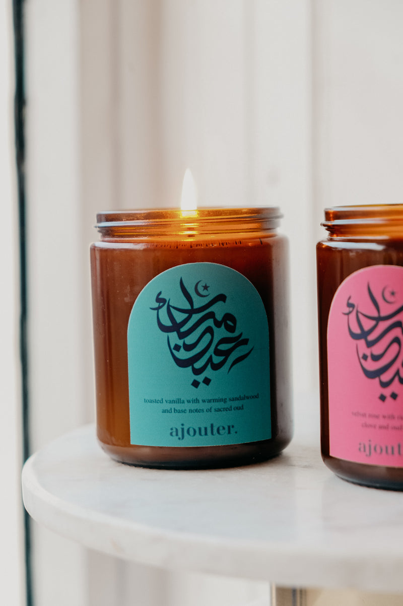 Eid Mubarak Soy Wax Candle - 2 scent options