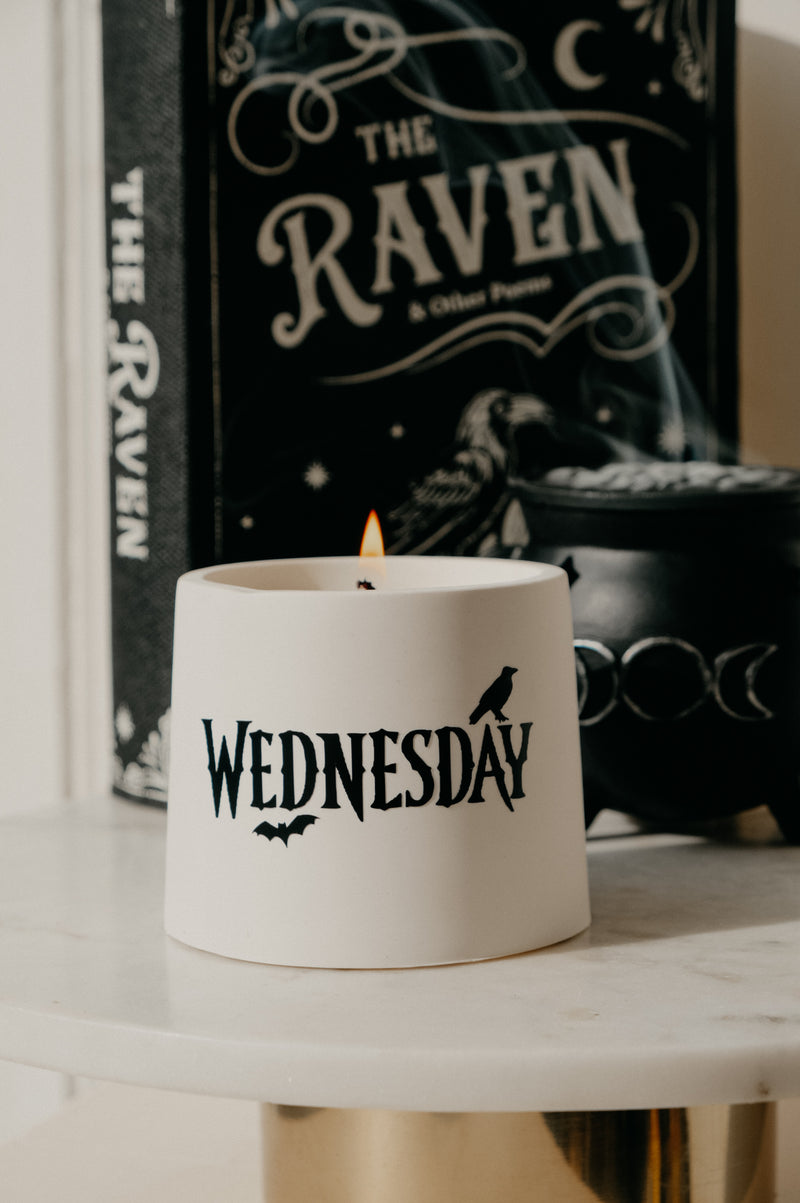 Wednesay Nevermore Handmade Soy Wax Candles - 2 options