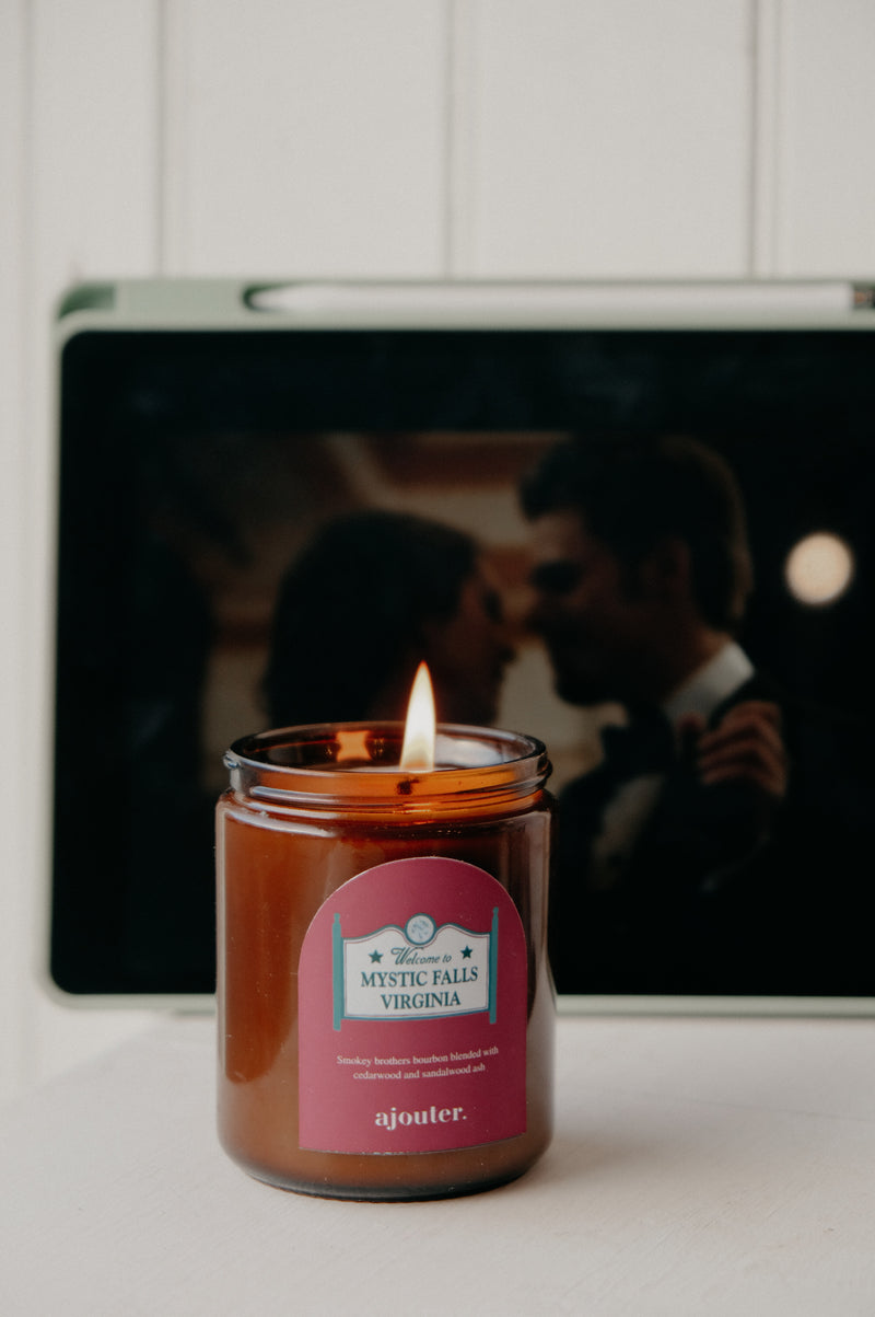 Mystic Falls Vampire Diaries Halloween Autumn Candle