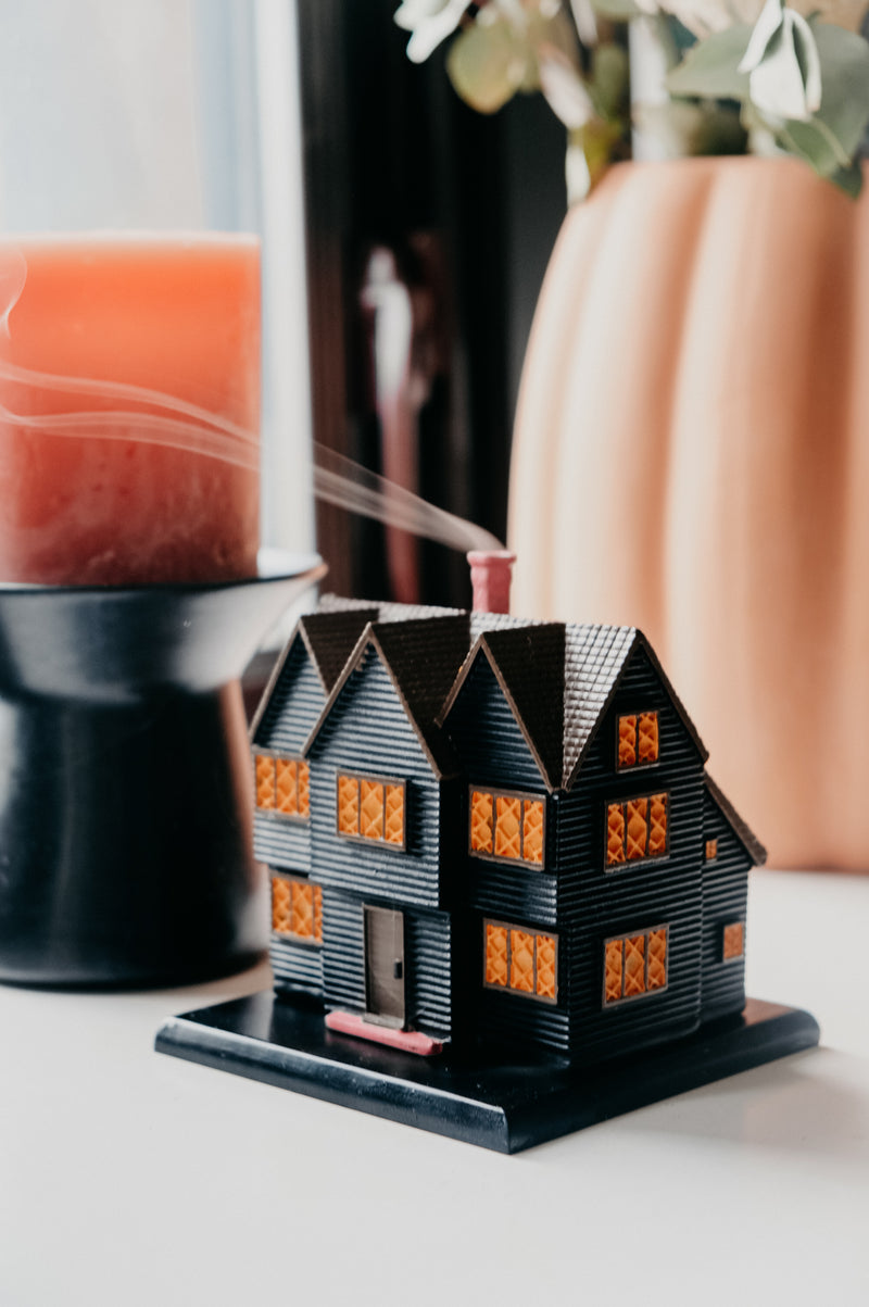 Salem Massachusetts Witch House™ Handmade Halloween Autumn Incense Burner