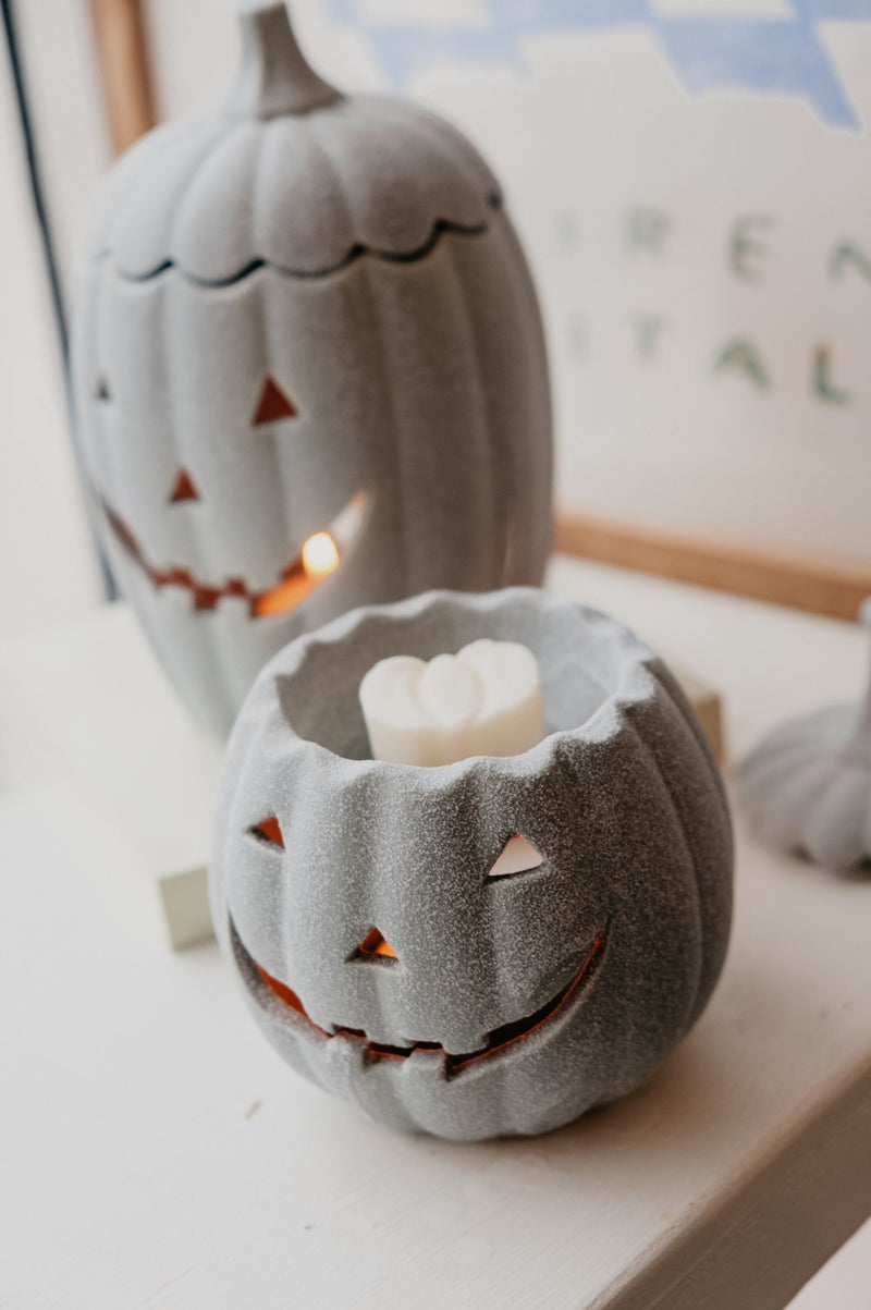 Heidi Grey 3 in 1 Jack-o-Lantern Pumpkin Halloween Wax Melt Burner | Incense Burner | Tealight Holder - 2 sizes