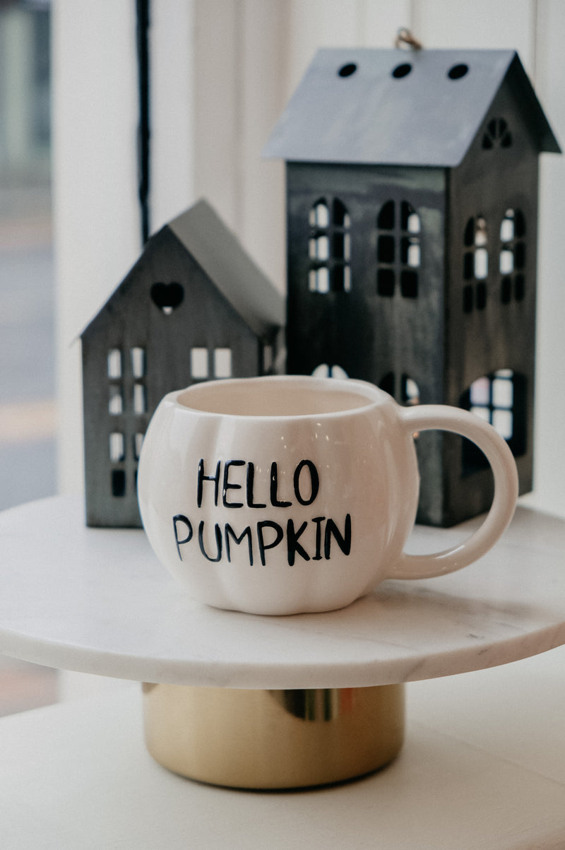 Hello Pumpkin Autumn Halloween Coffee Mug