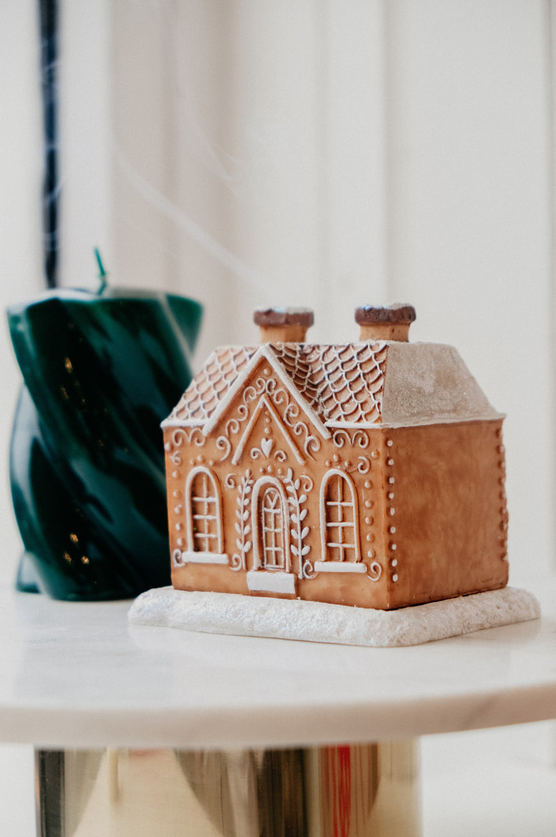 Gingerbread House Incense Cone Burner