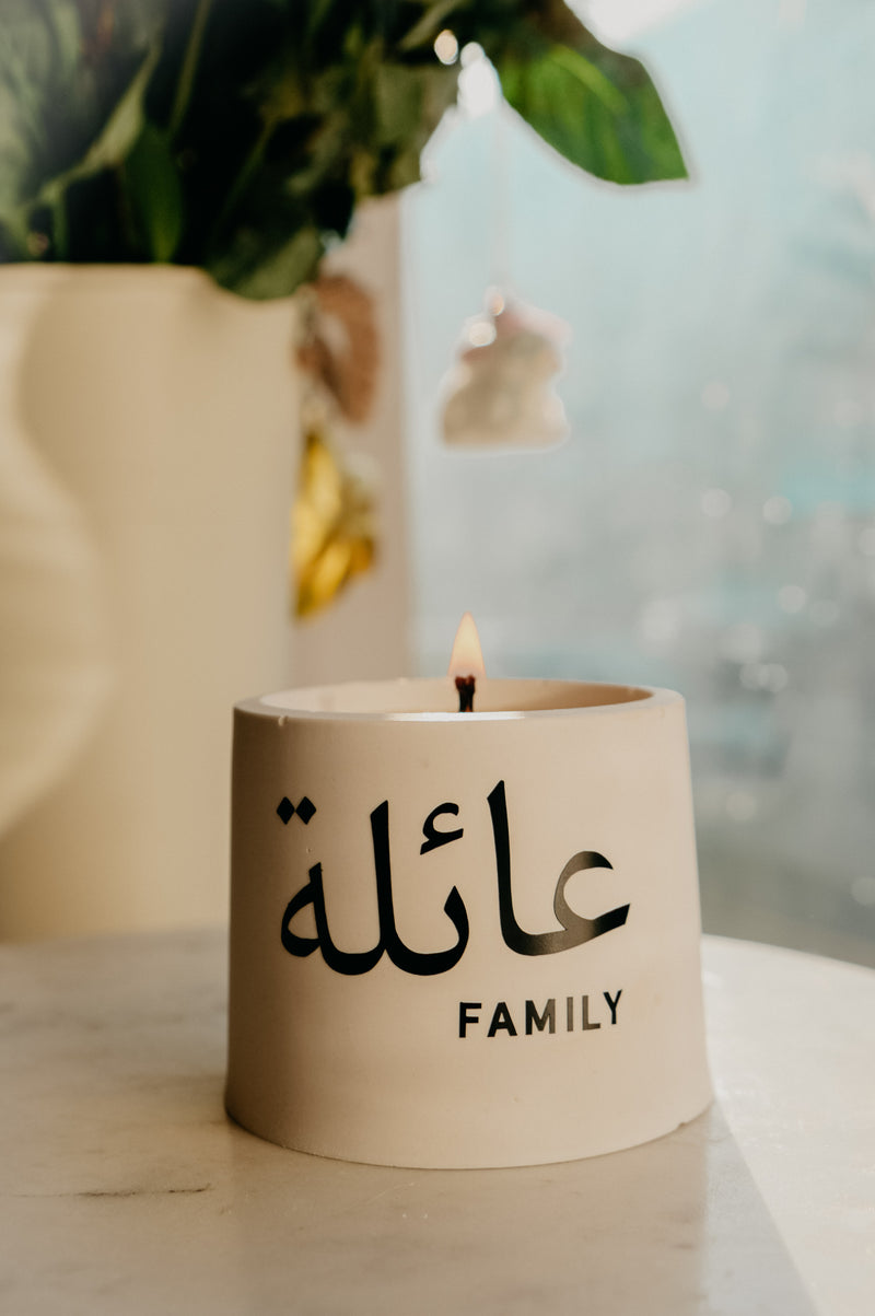 Eid/ Ramadan Arabic Happiness, Family and Love Candles