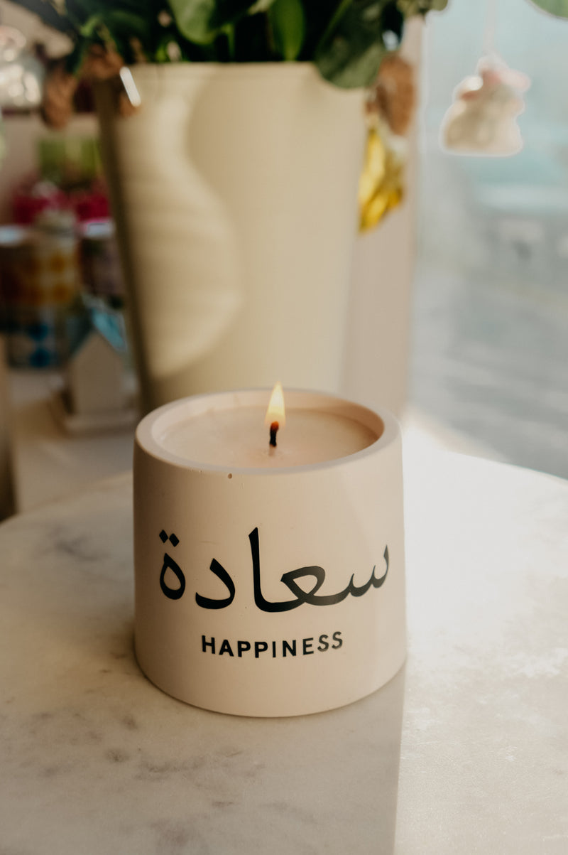 Eid/ Ramadan Arabic Happiness, Family and Love Candles