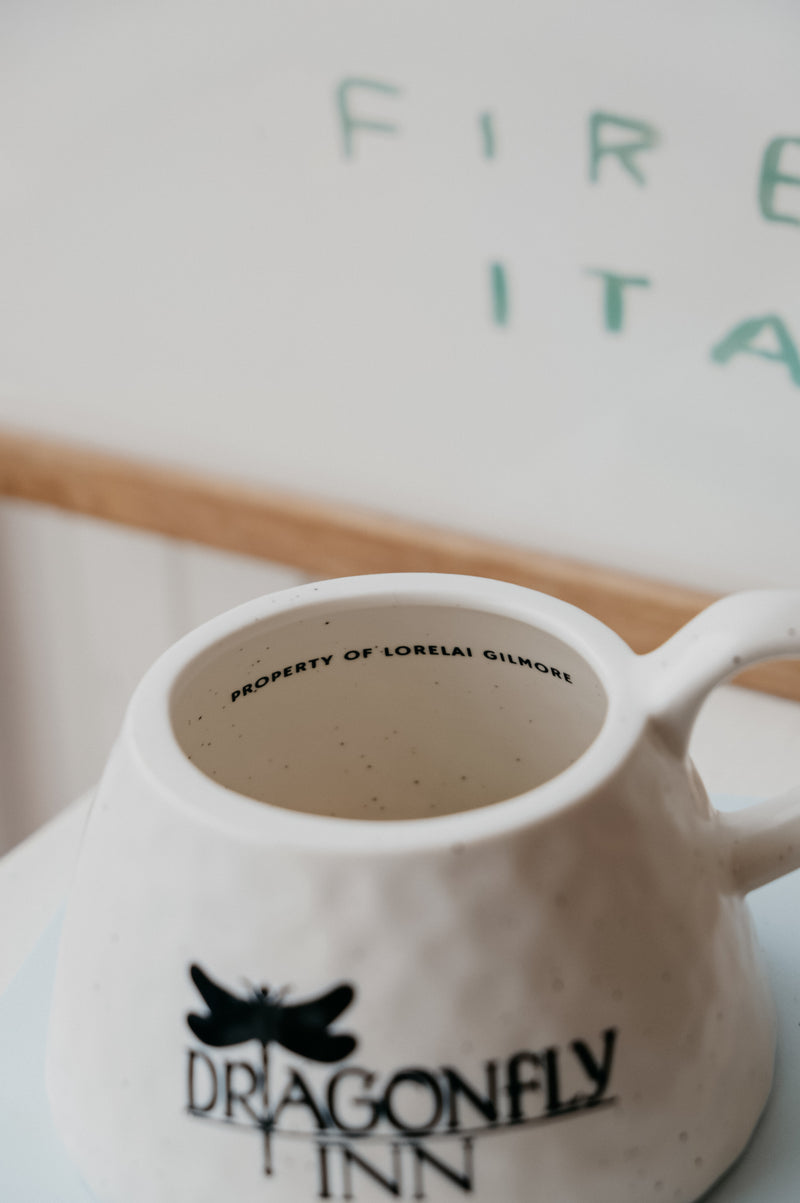 Dragonfly Inn Gilmore Inspired Hammered Coffee Mug