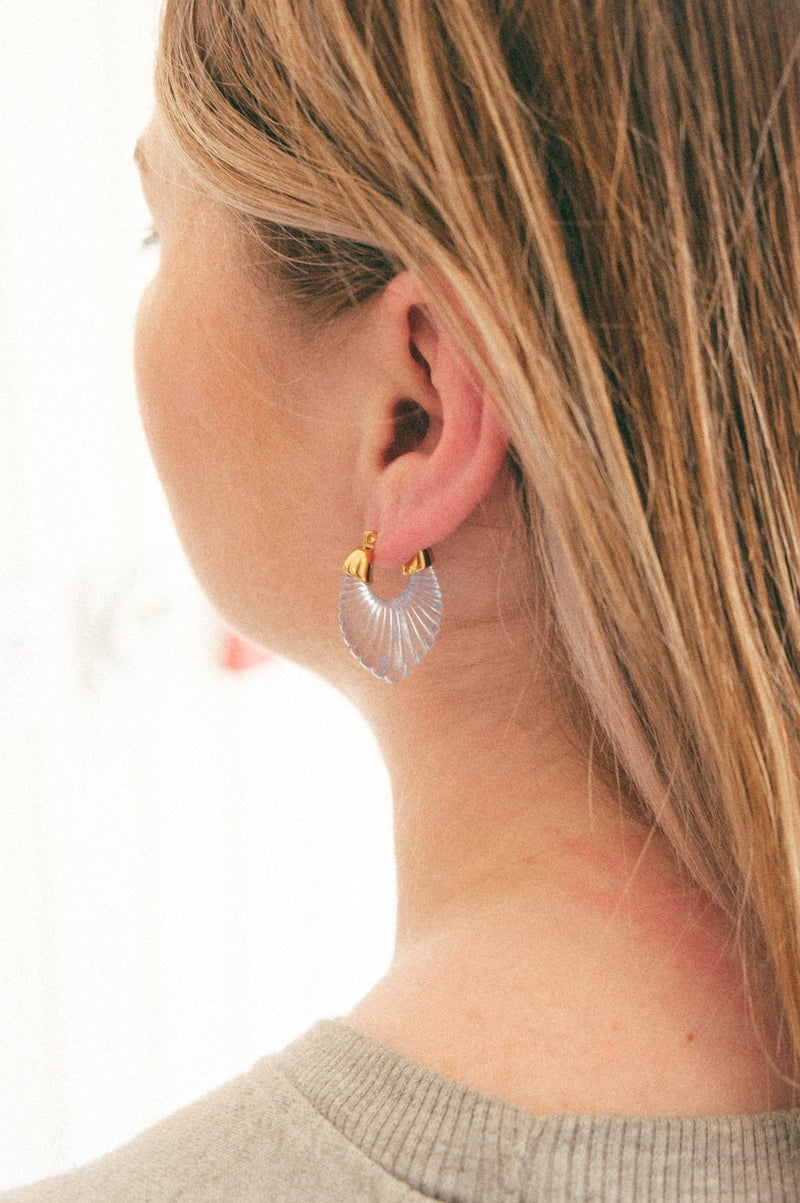 Dania Vintage Style Gold and Resin Earrings