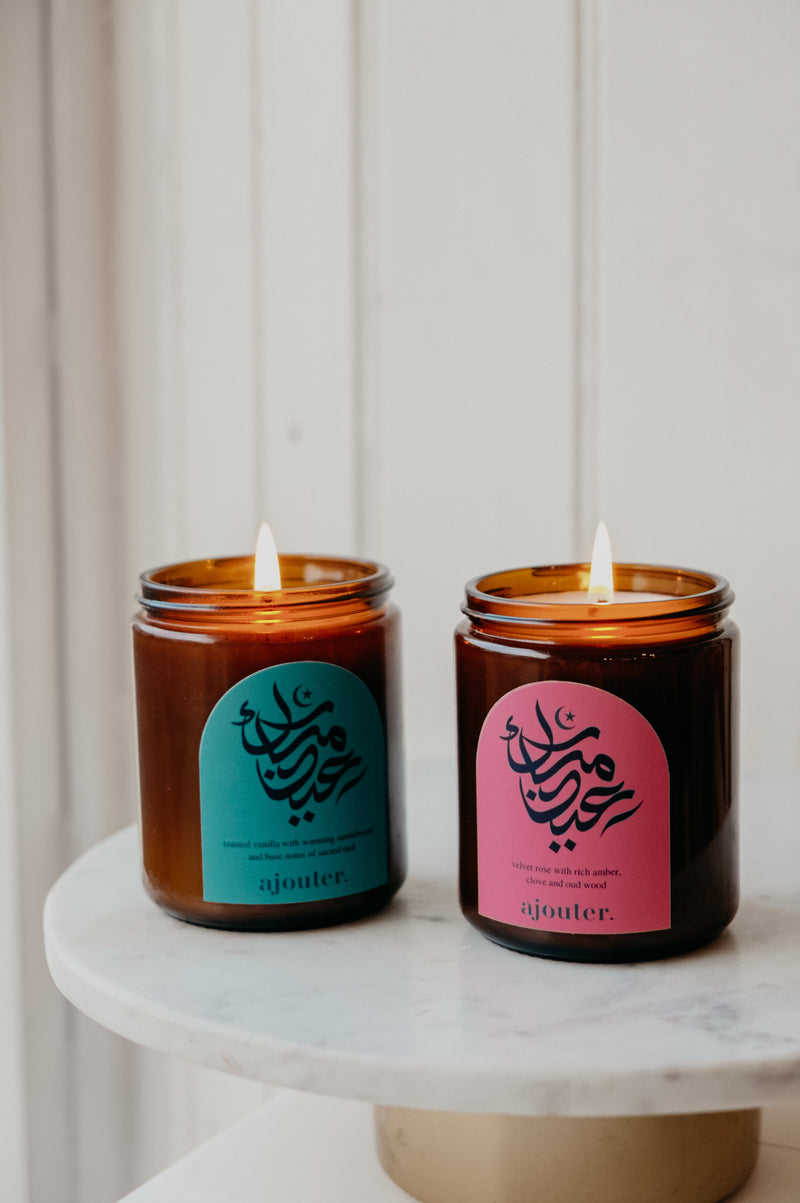 Eid Mubarak Soy Wax Candle - 2 scent options