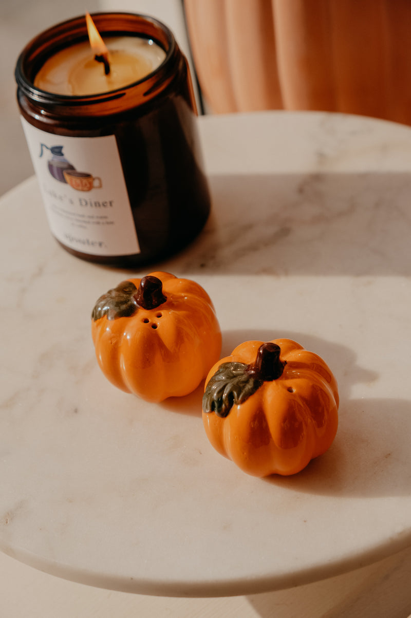 Gilmore Harvest Autumn Festival Pumpkin Salt and Pepper Shakers