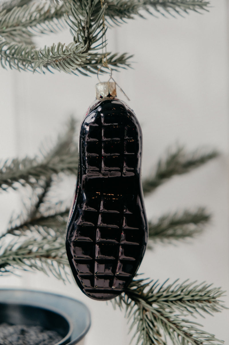 Spencer Loafer Shoe Red Glitter Christmas Bauble Ornament