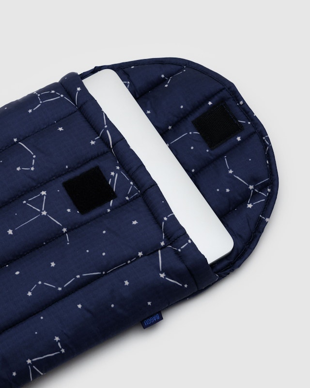 Baggu Constellation Moon and Stars Puffy Laptop Sleeve