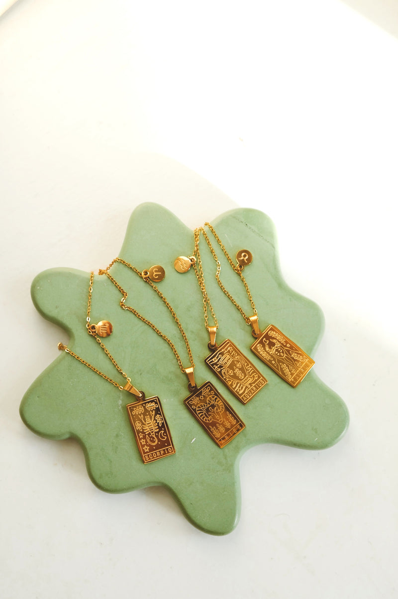 Sydney Gold Vermeil Zodiac Horoscope and Constellation Necklace