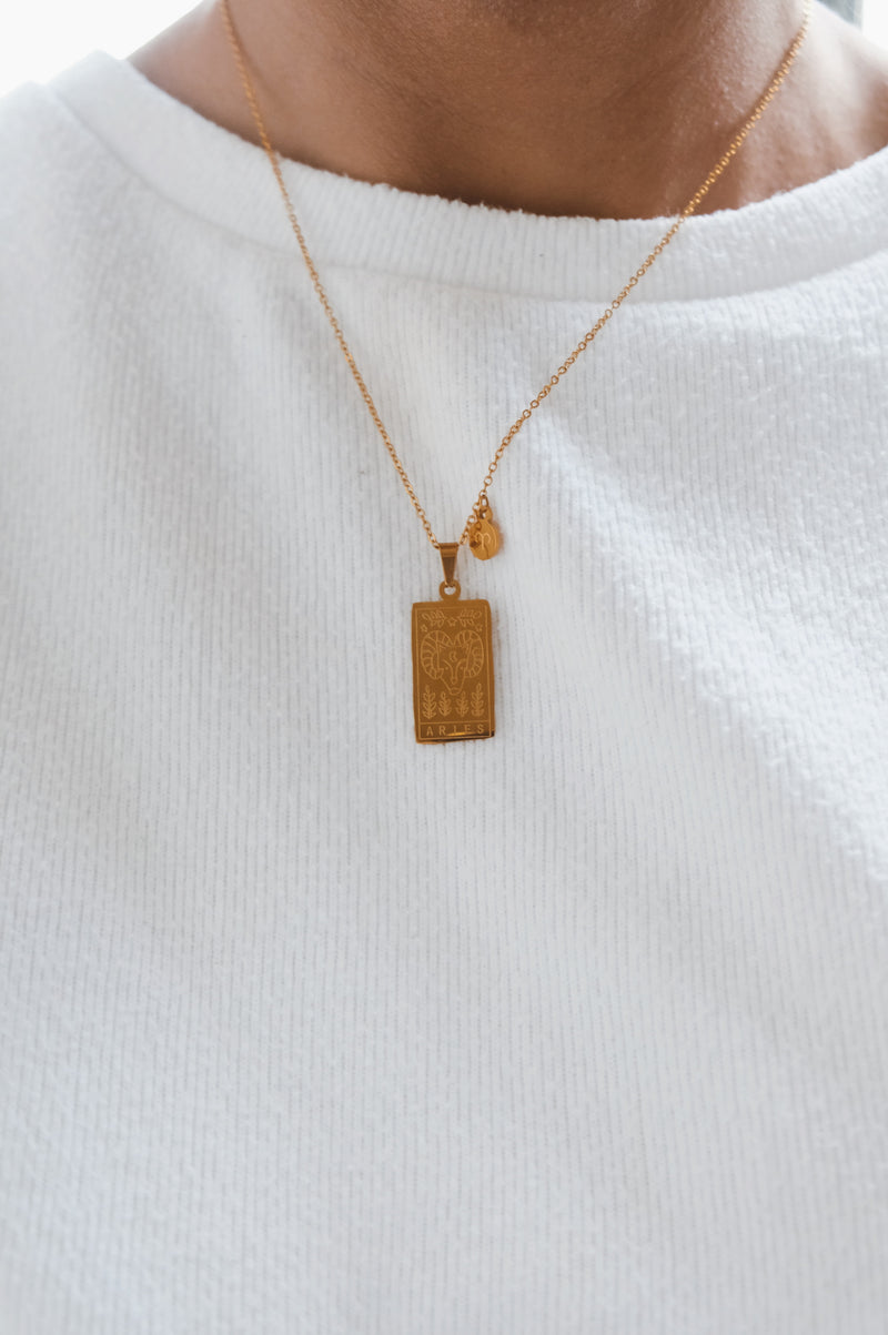 Sydney Gold Vermeil Zodiac Horoscope and Constellation Necklace