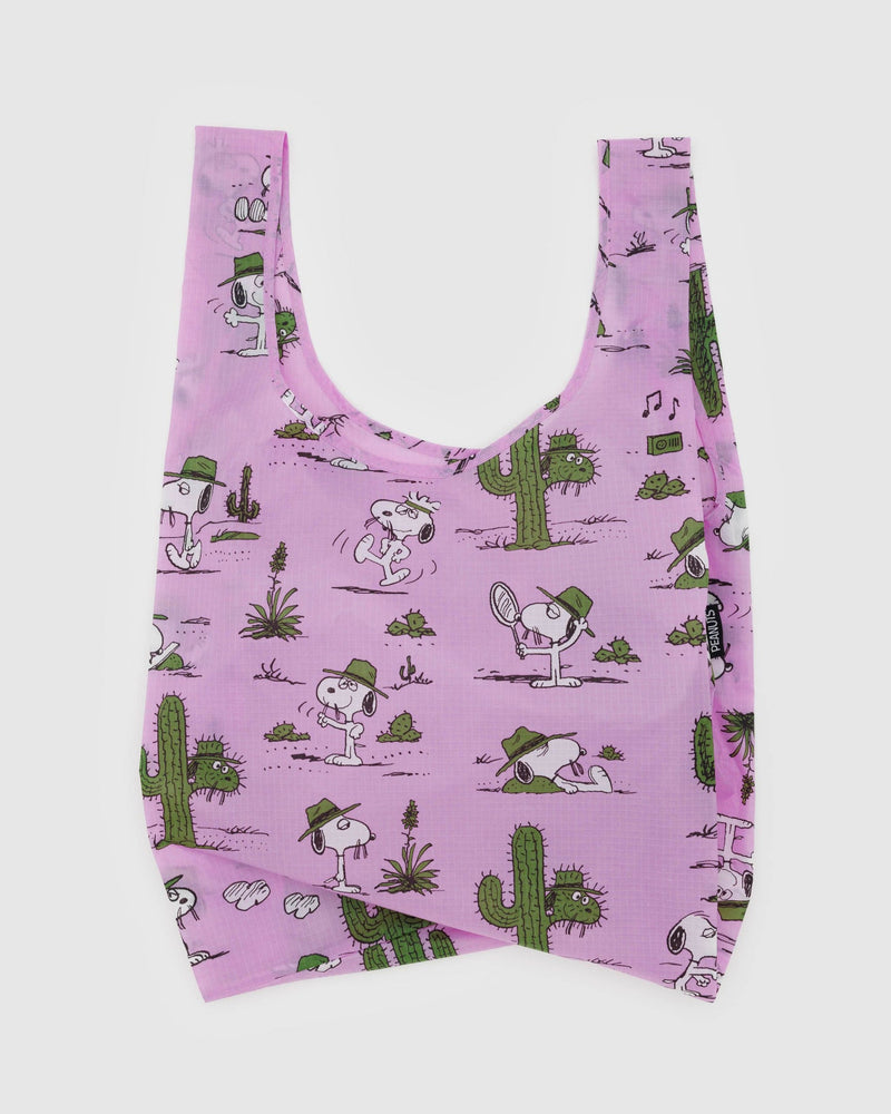 Baggu x Peanuts Snoopy Pink Spike Reuseable Shopper Bag