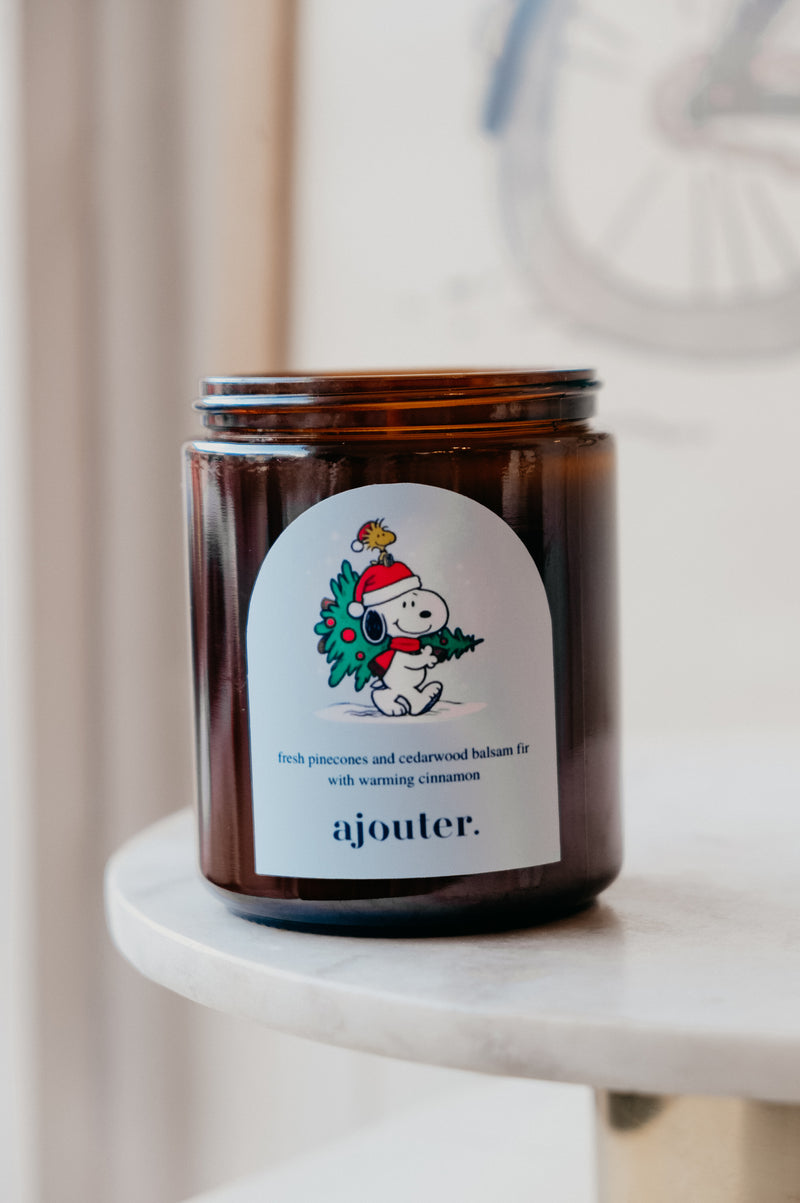 Snoopy Christmas Tree Scented Soy Wax Candle