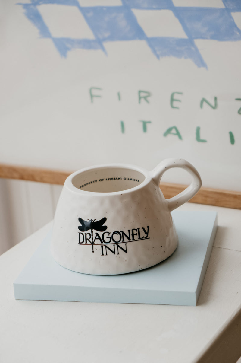 Dragonfly Inn Gilmore Inspired Hammered Coffee Mug