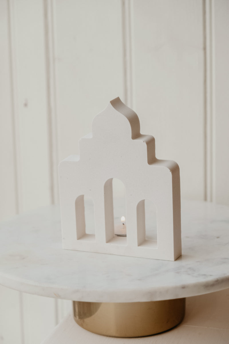 Eid / Ramadan Mosque Tealight Concrete Display