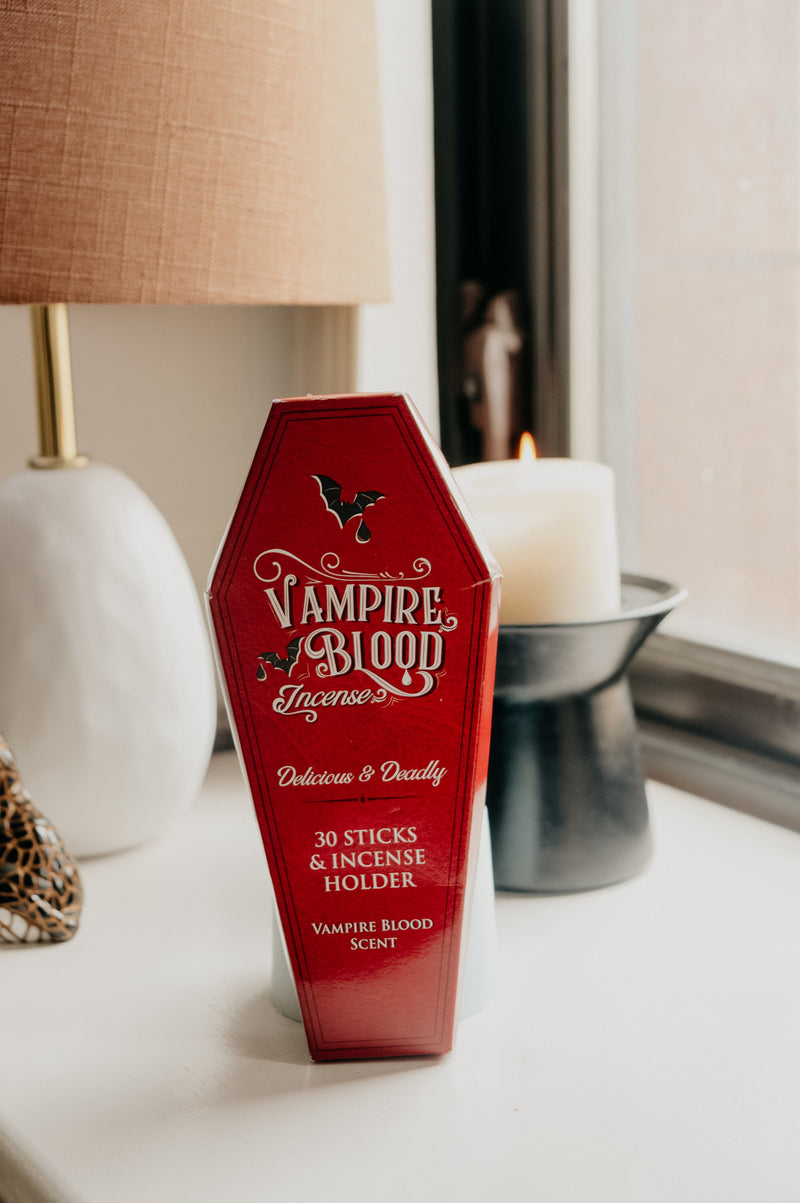 Vampire Blood Incense Sticks and Holder