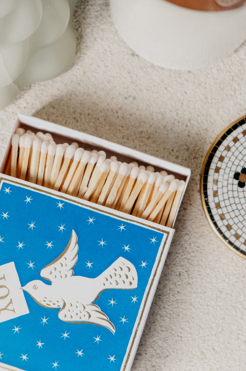 Christmas Dove Joy Festive Matches Matchbox
