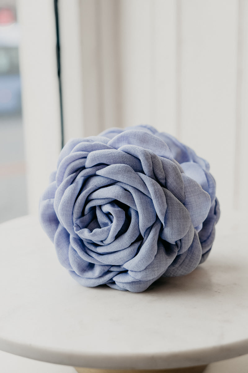 Alysa Light Denim Blue Rose Claw Clip