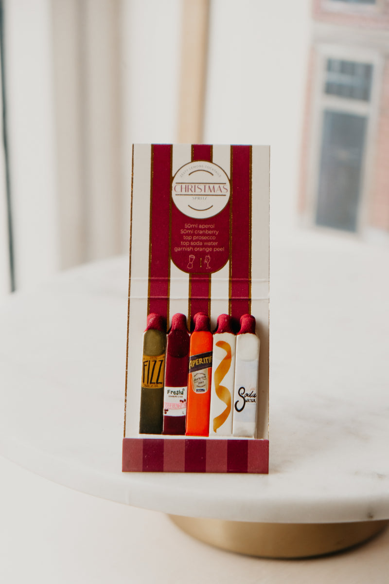 Christmas Spritz Drinks Cabinet Matchbox