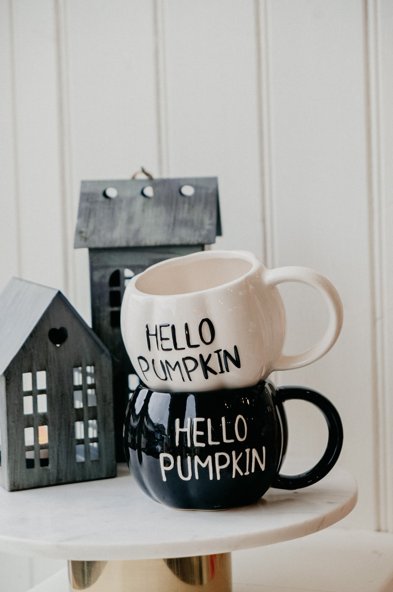 Hello Pumpkin Autumn Halloween Coffee Mug