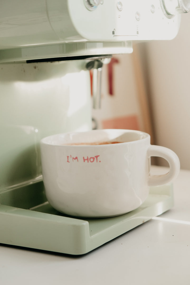 Rowe Im Hot Round Ceramic XL Mug