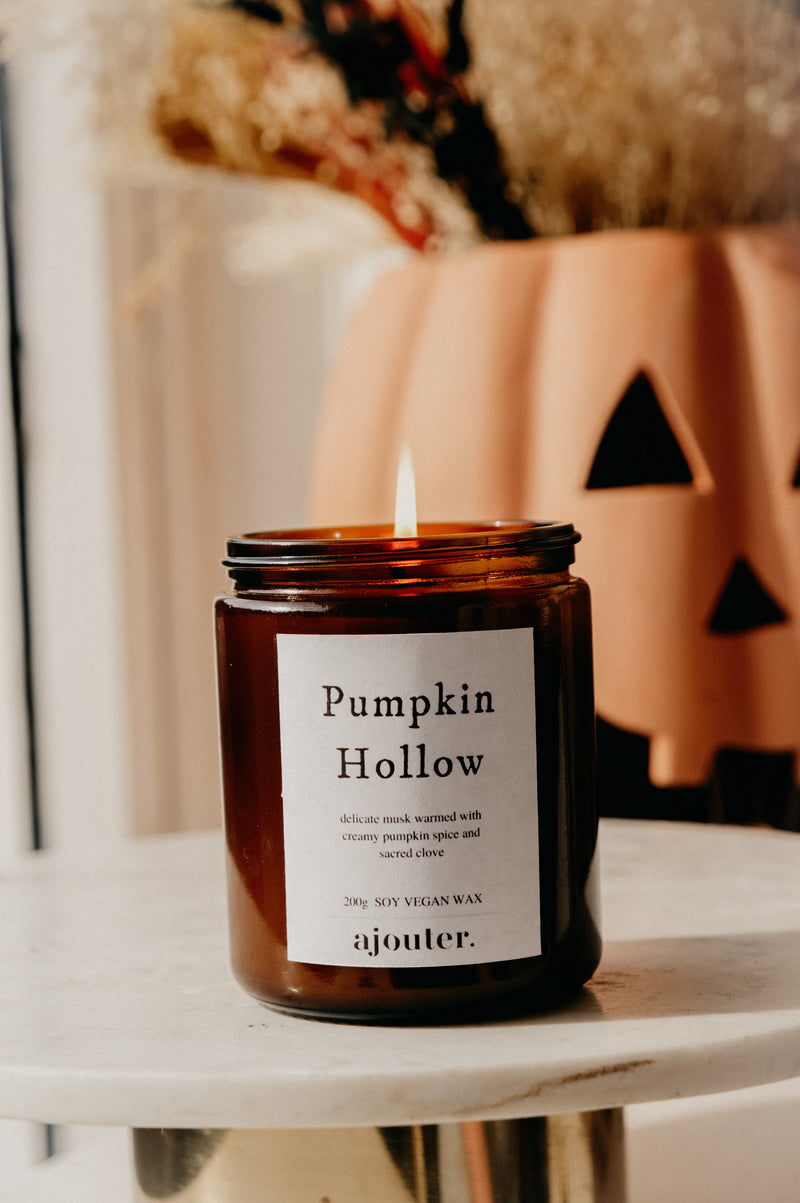 Pumpkin Hollow Halloween Autumn Candle