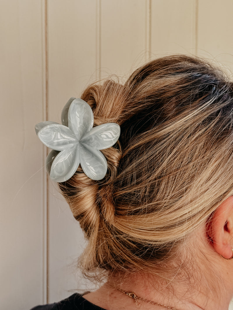 Moana Blue Bloom Flower Claw Clip
