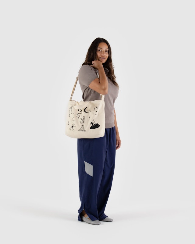Baggu Horizontal Ballet Icons Coquette Tote Bag